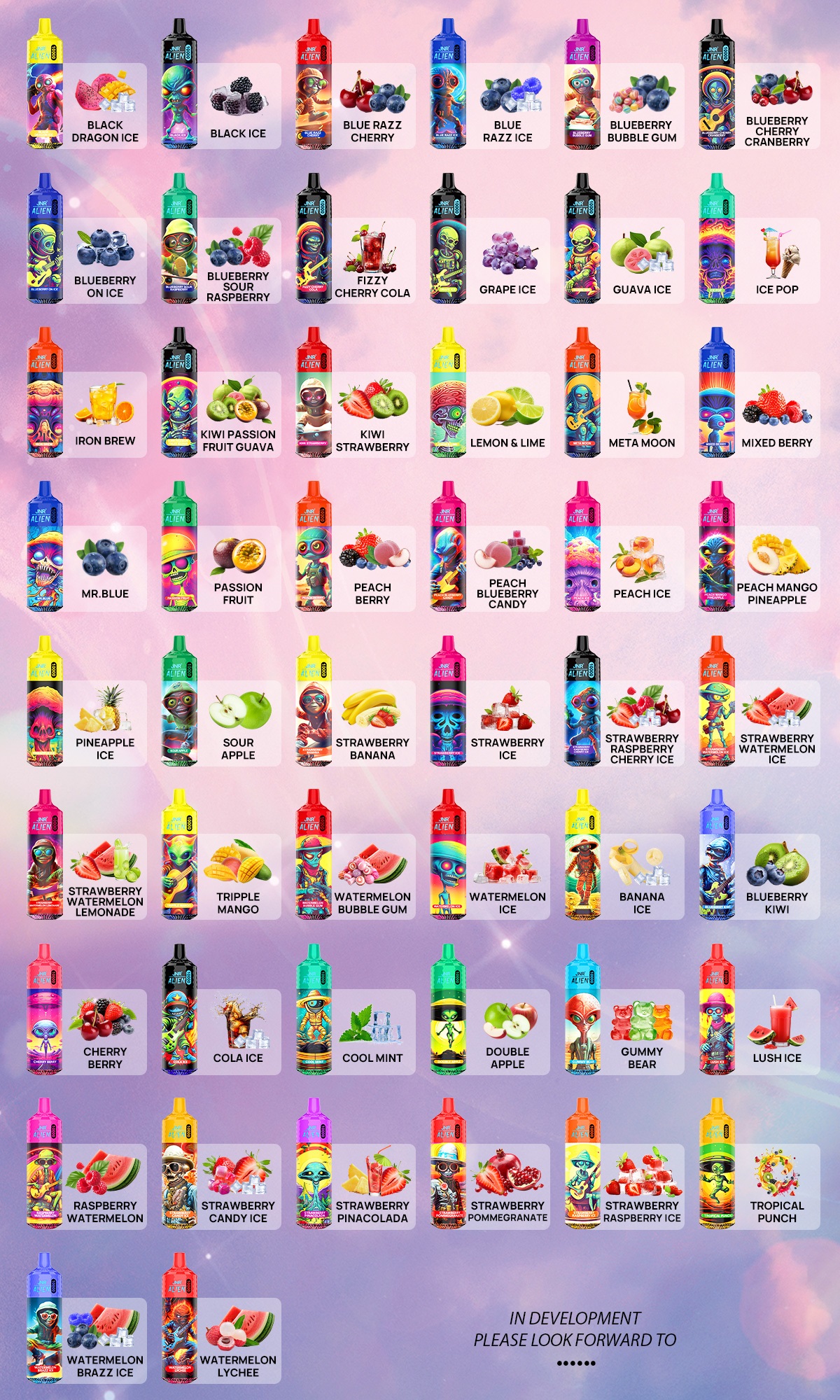 Flavors list